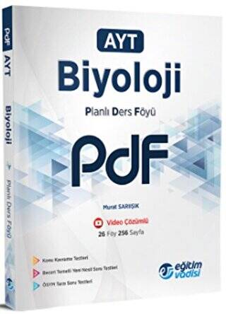 Eğitim Vadisi AYT Biyoloji PDF Planlı Ders Föyü - 1