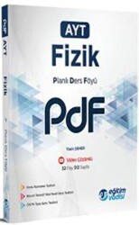 Eğitim Vadisi AYT Fizik Güncel PDF Planlı Ders Föyü - 1