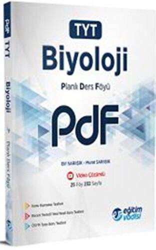 Eğitim Vadisi TYT Biyoloji Güncel PDF Planlı Ders Föyü - 1