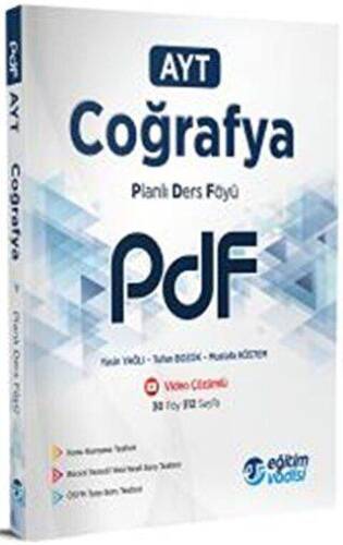 AYT Coğrafya Güncel PDF Planlı Ders Föyü - 1