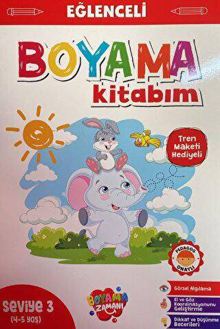 Eğlenceli Boyama Kitabım - Kırmızı Kitap - 1