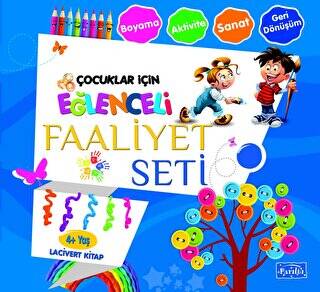 Eğlenceli Faaliyet Seti Lacivert Kitap – 4 Yaş Üzeri - 1