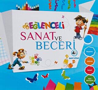 Eğlenceli Sanat ve Beceri 4 Yaş - Mavi Kitap - 1