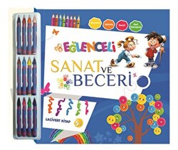 Eğlenceli Sanat ve Beceri - Lacivert Kitap 5 Yaş - 1