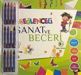 Eğlenceli Sanat ve Beceri Yeşil 5 Yaş - Kalemli - 1