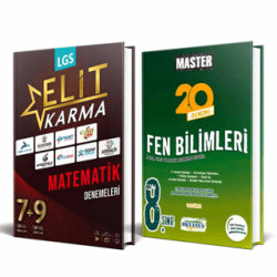 Elit Karma 8. Sınıf Matematik 16 Branş Denemesi + 8. Sınıf Master 20 Fen Bilimleri Denemesi 2 Kitap - 1