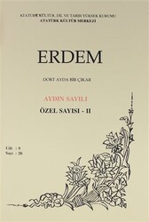 Erdem Atatürk Kültür Merkezi Dergisi Sayı: 26 Eylül 1996 Özel Sayısı - 2 Cilt 9 - 1