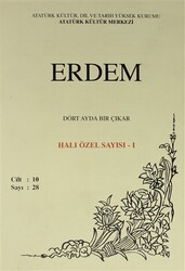 Erdem Atatürk Kültür Merkezi Dergisi sayı: 28 Ekim 1999 Halı Özel Sayısı - 1 Cilt 10 - 1