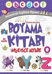 Etkinliklerle Boyama Kitabı İngilizce Alfabe - 1