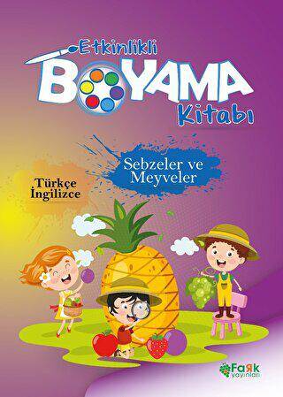 Etkinlikli Boyama Kitabı Sebzeler ve Meyveler - 1