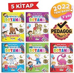 Etkinlikli Boyama Poşetli 5 Kitap - 1