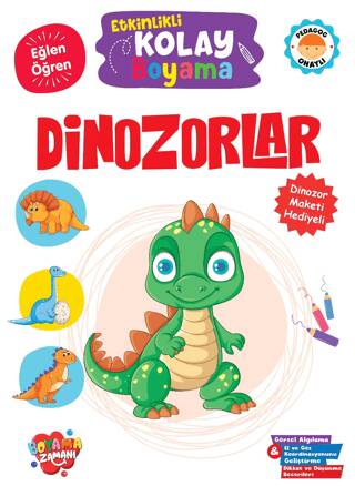 Etkinlikli Kolay Boyama – Dinozorlar - 1