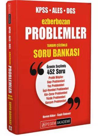 Ezberbozan KPSS ALES DGS Problemler Tamamı Çözümlü Soru Bankası - 1