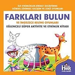 Farkları Bulun ve İngilizce Kelime Oyunları - Eğlenceli Süper Aktivite ve Etkinlik Kitabı - 1