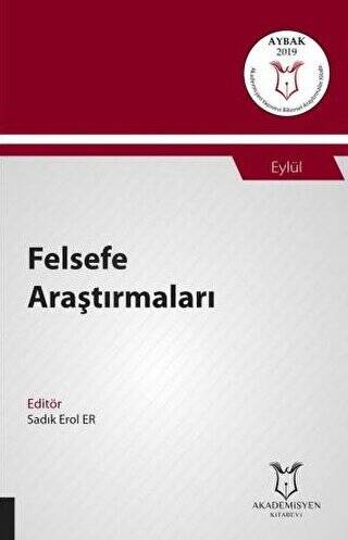 Felsefe Araştırmaları AYBAK 2019 Eylül - 1