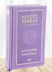 Feyzü`l Furkan Kur`ân-ı Kerîm ve Tefsirli Meali Büyük Boy - Mushaf ve Meal - Ciltli LİLA - 1