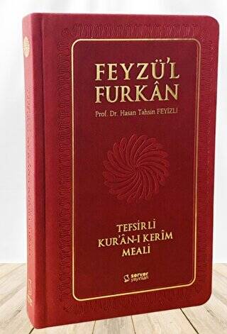 Feyzü`l Furkan Tefsirli Kur`an-ı Kerim Meali Büyük Boy - Tefsirli Meal - Ciltli BORDO - 1