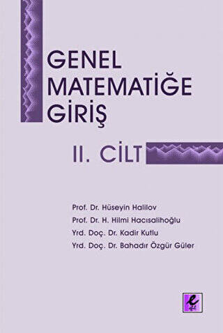 Genel Matematiğe Giriş 2. Cilt - 1