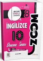 8. Sınıf İngilizce 1. Dönem 10 lu Zoom Serisi Deneme Sınavı - 1