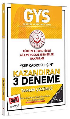 GYS T.C. Aile ve Sosyal Hizmetler Bakanlığı Şef Kadrosu İçin Kazandıran 3 Deneme Yargı Yayınları - 1