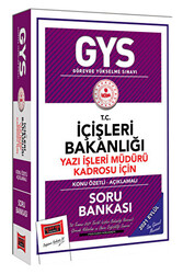 GYS T.C İçişleri Bakanlığı Yazı İşleri Müdürü Kadrosu İçin Konu Özetli Soru Bankası - 1