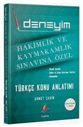 Hakimlik Kaymakamlık Deneyim Türkçe Konu Anlatımlı - 1