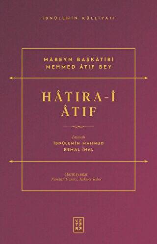 Hatıra-i Atıf - 1