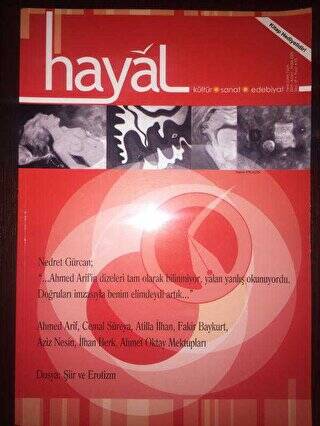 Hayal Kültür Sanat Edebiyat Dergisi Sayı: 19 - 1