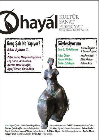 Hayal Kültür Sanat Edebiyat Dergisi Sayı: 66 Temmuz-Ağustos-Eylül 2018 - 1