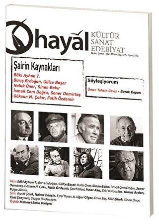 Hayal Kültür Sanat Edebiyat Dergisi Sayı: 72 Ocak-Şubat-Mart 2020 - 1