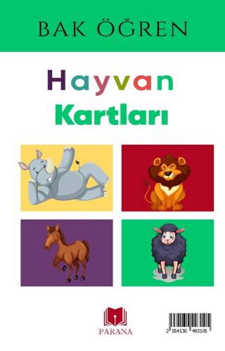 Hayvanlar - Bak Öğren Kartları - İlk Bilgilerim - 1