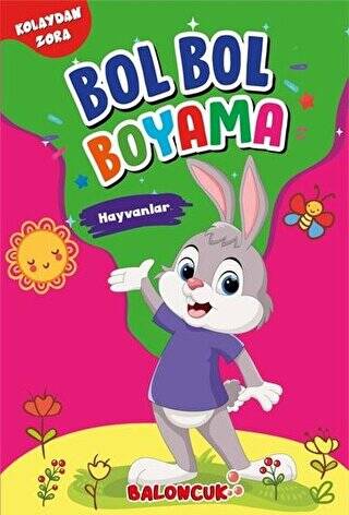 Hayvanlar - Kolaydan Zora Bol Bol Boyama - 1