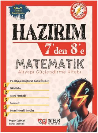 Hazırım 7`den 8`e Matematik Alt Yapı Güçlendirme Kitabı - 1