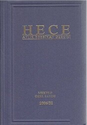 Hece Aylık Edebiyat Dergisi Mektup Özel Sayısı: 31-2006 - 114 - 116 Ciltli - 1