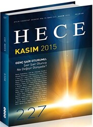 Hece Aylık Edebiyat Dergisi Sayı: 227 - Kasım 2015 - 1