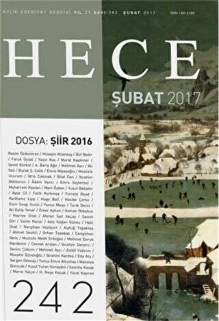 Hece Aylık Edebiyat Dergisi Sayı: 242 - Şubat 2017 - 1