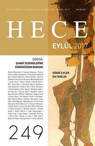 Hece Aylık Edebiyat Dergisi Sayı: 249 - Eylül 2017 - 1