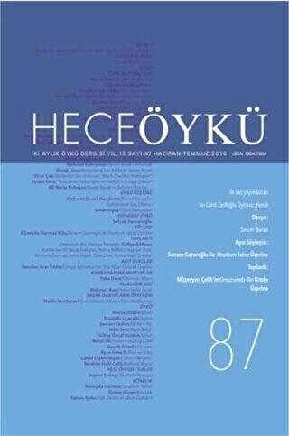 Hece Öykü Dergisi Sayı: 87 Haziran-Temmuz 2018 - 1