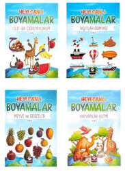 Heyecanlı Boyamalar Seti 4 Kitap - 1