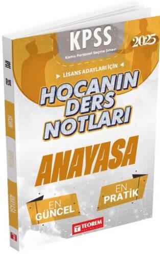 Hocanın Ders Notları Anayasa - 1