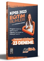 Hocawebde 2023 KPSS Eğitim Bilimleri Program Geliştirme - Sınıf Yönetimi - Öğretim Teknolojileri ve Materyal Tasarımı Tamamı Çözümlü 23 Deneme Sınavı - 1