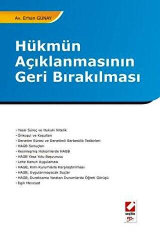 Hükmün Açıklanmasının Geri Bırakılması - 1