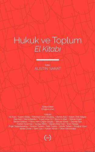 Hukuk ve Toplum El Kitabı - 1