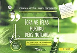 İcra ve İflas Hukuku Ders Notları - 1