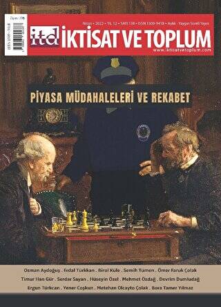 İktisat ve Toplum Dergisi 138. Sayı: Piyasa Müdahaleleri Ve Rekabet - 1