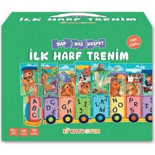 İlk Harf Trenim - Cırt Cırtlı Yapboz ve Kitap Seti - 1