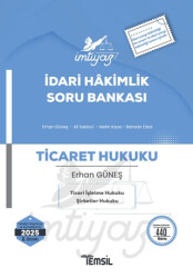 İmtiyaz İdari Hakimlik Ticaret Hukuku Soru Bankası - 1