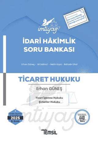 İmtiyaz İdari Hakimlik Ticaret Hukuku Soru Bankası - 1