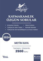 İmtiyaz Kaymakamlık Özgün Sorular - 1