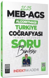 İndeks Akademi 2025 MEB-AGS Algoritması Türkiye Coğrafyası Soru Bankası Çözümlü - 1